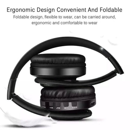 Foldable Bluetooth Noise-Canceling Over-Ear Headphones,Black,B3