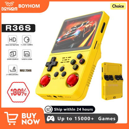 Open Source  Retro Handheld Video Game Console Linux System 3.5 Inch IPS Screen Portable Pocket Video Player 64GB 128G Games