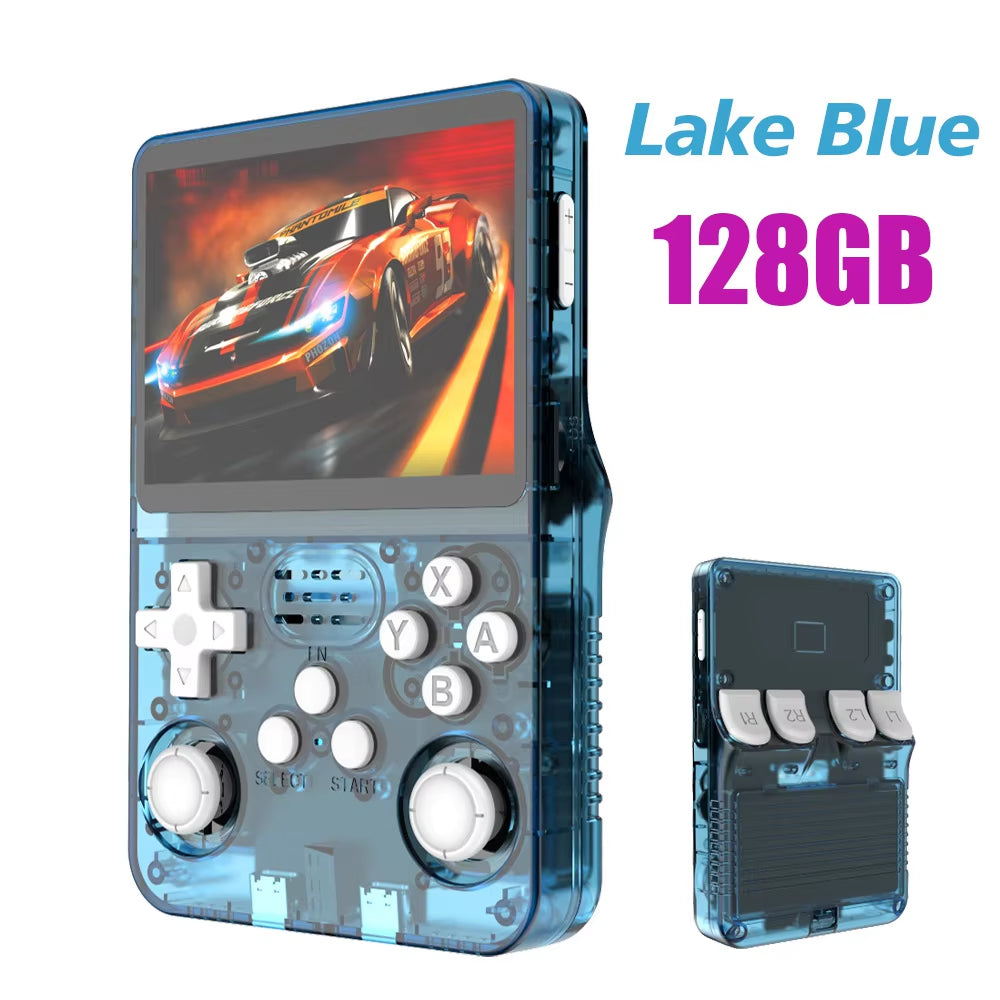 R36S Retro Handheld Video Game Console Linux System 3.5 Inch IPS Screen R35S Pro Portable Pocket Video Player 64GB Games