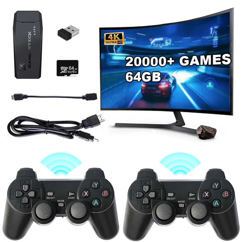 M8 2.4G Wireless Controllers External Game Stick 64G Built-In Storage for TV