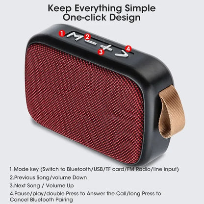 New Wireless Bluetooth Speaker Outdoor Portable Subwoofer Mini Speaker Home Cloth Card Speaker