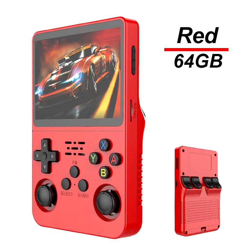 R36S Handheld Game Console 3.5 Inch IPS Screen 64G Linux Portable Video Games Player Open Source System Arcade Retro Games