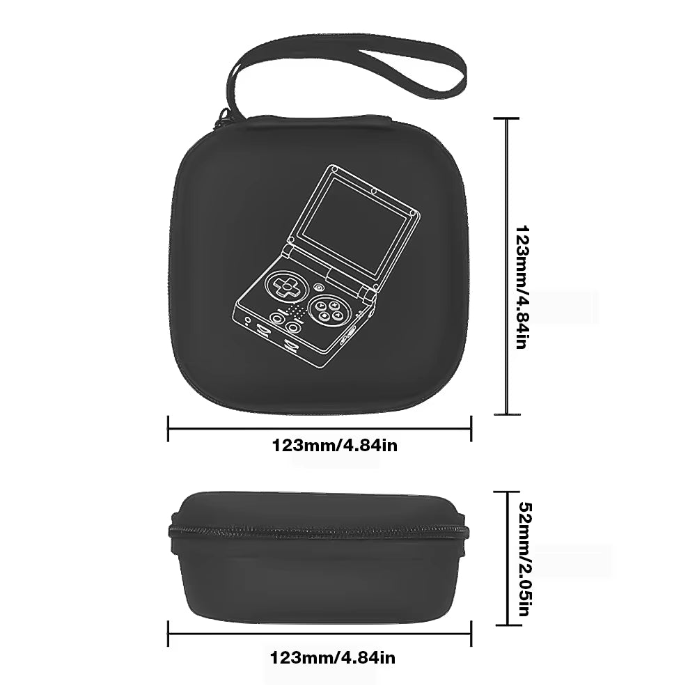 Game Console Storage Bag for ANBERNIC RG35XXSP Game Console Protective Case Portable Shockproof Console Carrying Bag with Handle