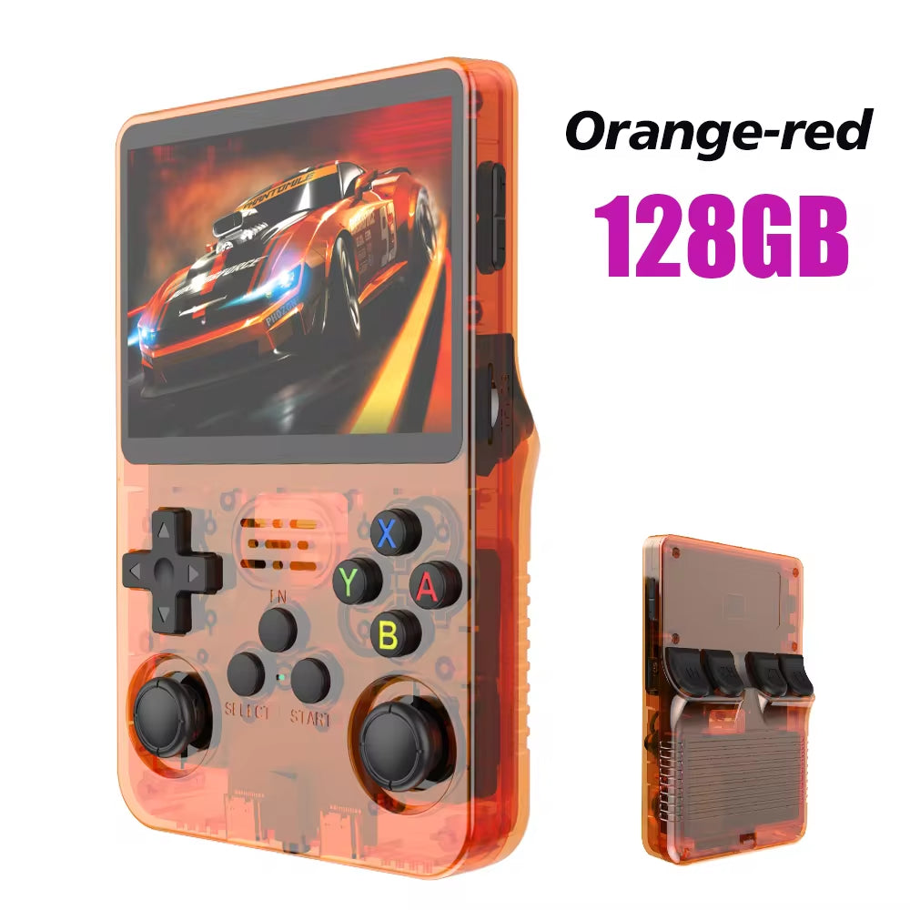 Open Source R36S Retro Handheld Game Console Linux System 3.5 Inch IPS Screen Portable Pocket Video Player 64GB Game Gift