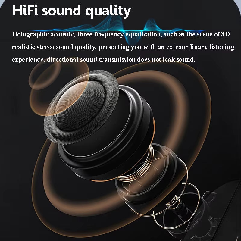 Under Pillow Bone Conduction Bluetooth Speaker White Noise Sleep Aid Soundbar with LED Display TF Card Slot Support Timed Off