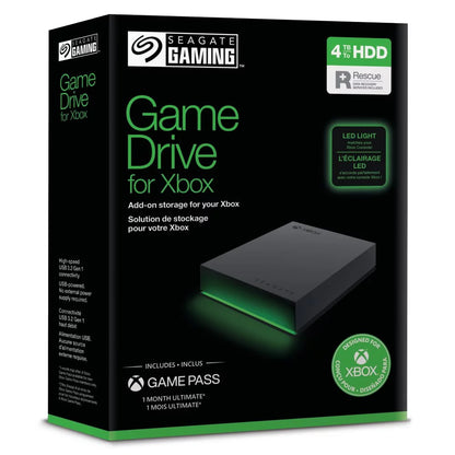 Game Drive for Xbox 5TB External USB 3.2 Gen 1 Portable Hard Drive, STKX5000100